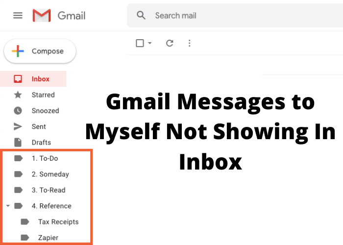 Gmail Messages to Myself Not Showing In Inbox