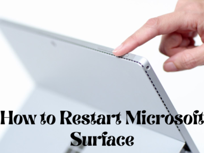 How to restart Microsoft surface